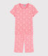 Girls' Cherry Blossom Print Cotton Short Pyjamas