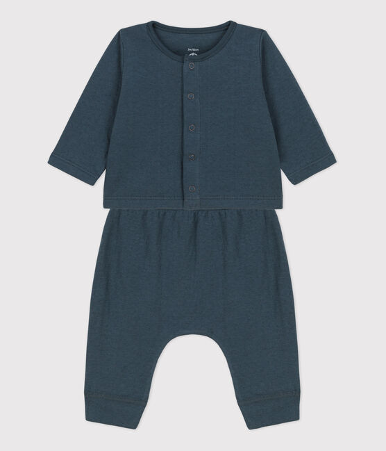 Babies' Organic Plain Tube Knit Clothing - 2-Piece Set DUCKY
