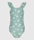 Children's one-piece floral swimsuit