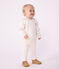 Babies' sweatshirt in plain cotton with a sailor collar and embroidery MILK