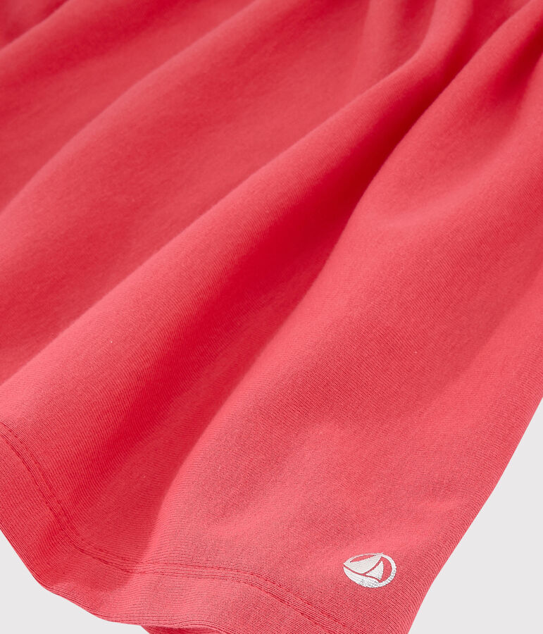 Girls' Short-Sleeved Cotton Dress pink