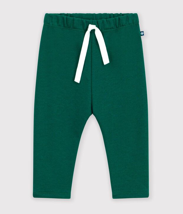 Babies' jogging bottoms in plain cotton TREE