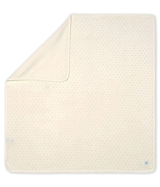 Babies' Ribbed Maternity Blanket MARSHMALLOW white/SCULPTURE grey/MULTICO
