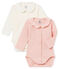 Set of 2 baby girl's bodysuits with collar variante 1