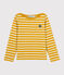 Unisex Children's Striped Cotton Top BOUDOR yellow/MARSHMALLOW white