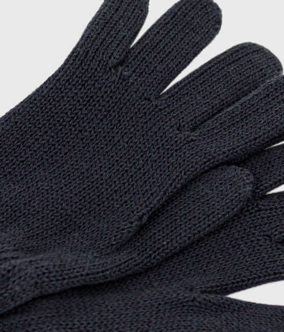 Children's knitted gloves SMOKING blue
