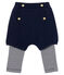 Baby Girls' Leggings with Shorts SMOKING blue/MARSHMALLOW white