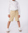 Boys' Cotton Canvas Bermuda Shorts FACILE beige