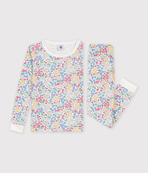 Children's snug-fitting printed cotton pyjamas multicolor/pink/multicolor