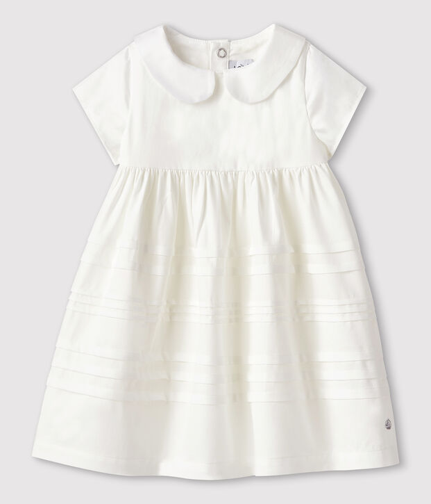Baby Girls' Satin Formal Dress white