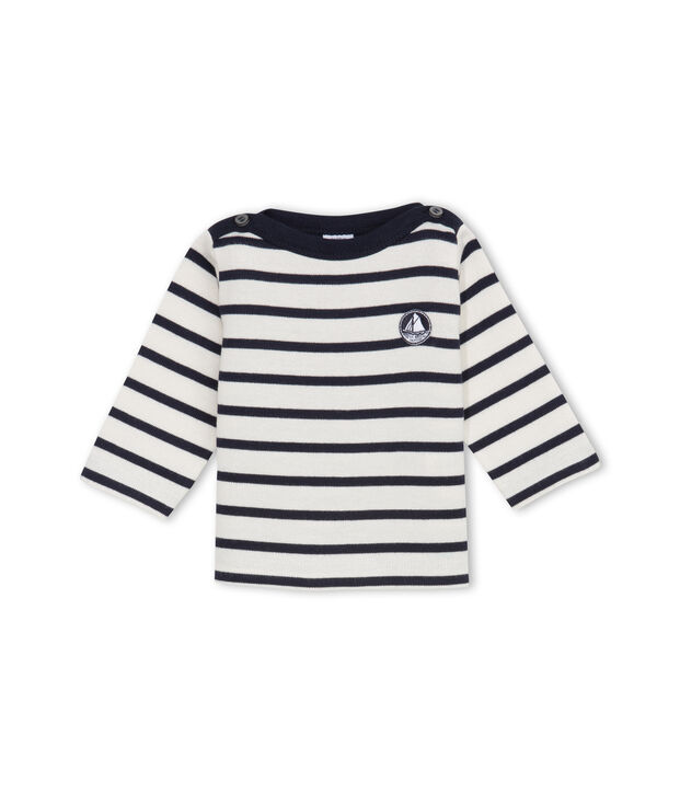 Unisex Baby's Iconic Sailor Top white/blue