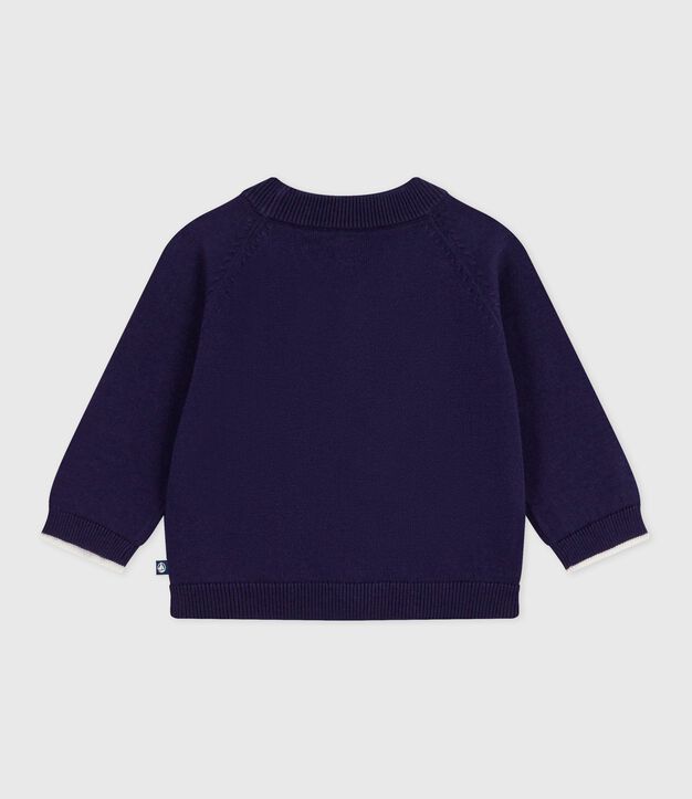 Babies' plain cotton cardigan SOIR