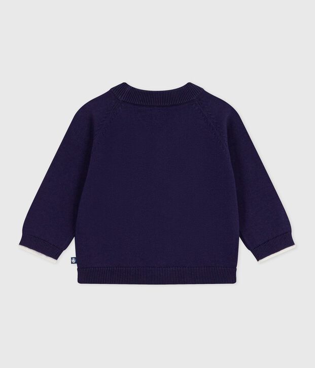 Babies' plain cotton cardigan SOIR