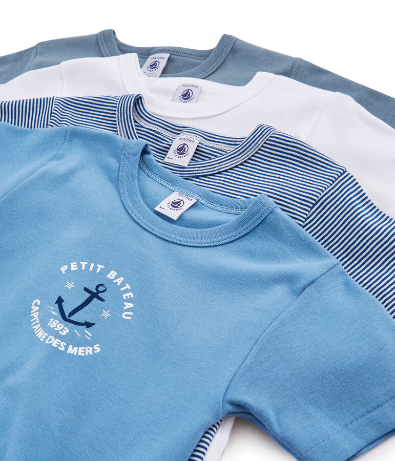 Surprise pack of 4 short-sleeved T-shirts for boys multicolor