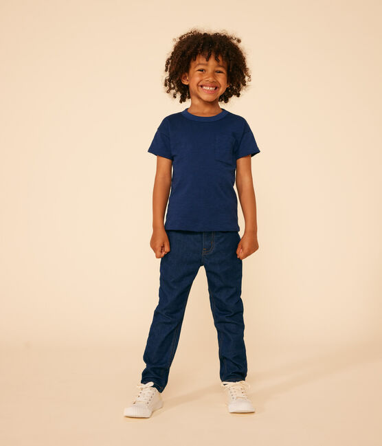 Boys' Slub Jersey T-shirt MEDIEVAL blue