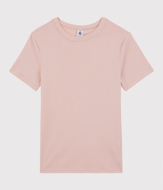 Women's Iconic Round-Neck Cotton T-Shirt GLOVE pink