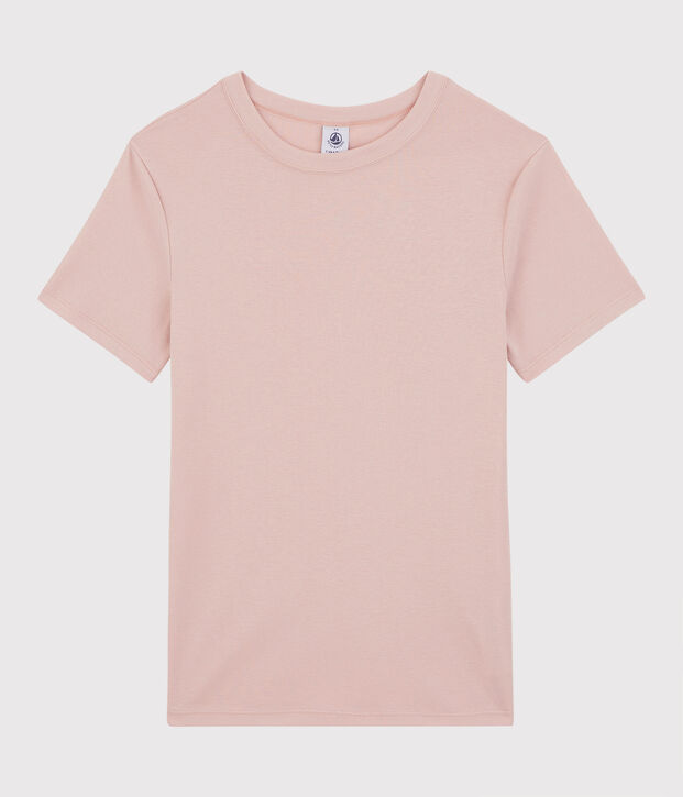 Women's Iconic Round-Neck Cotton T-Shirt pink