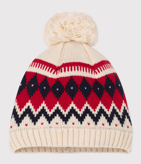 Babies' Woollen Hat AVALANCHE white/MULTICO