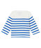 Baby girl's creative sailor top MARSHMALLOW white/PERSE blue