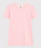 Women's Straight Round-Neck Cotton T-Shirt AVALANCHE /SHOCKING