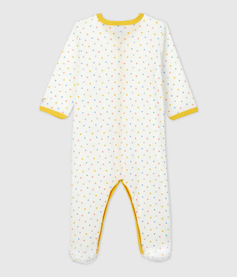 Babies' Organic Cotton Sleepsuit MARSHMALLOW white/MULTICO white