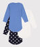 Starry Long-Sleeved Cotton Bodysuits - 3-Pack variante 1