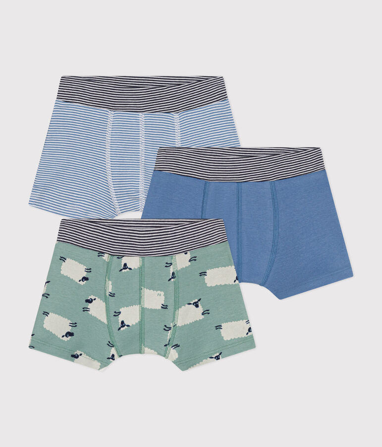 Children's sheep-patterned boxers - 3-pack multicolor