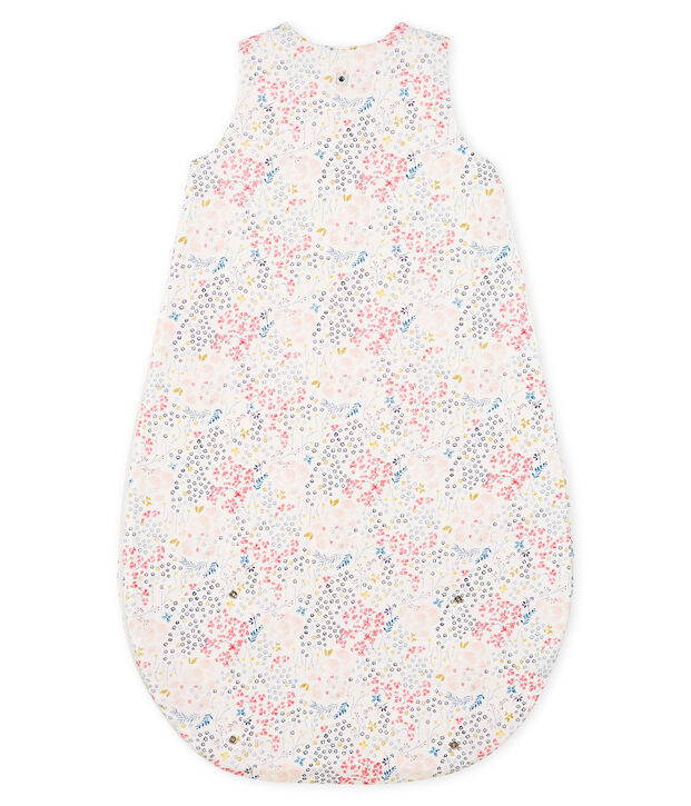 Baby Girls' Reversible Ribbed Sleeping Bag white/multicolor