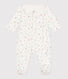 Babies' floral cotton pyjamas with a collar