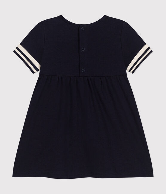 Babies' Organic Cotton Sailor Dress SMOKING blue