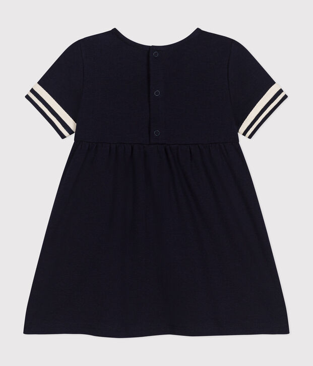 Babies' Organic Cotton Sailor Dress blue