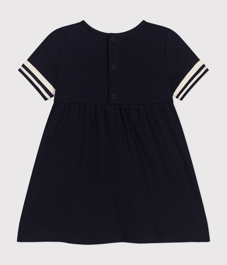 Babies' Organic Cotton Sailor Dress blue