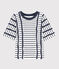T-shirt with stripes MARSHMALLOW white/SMOKING blue