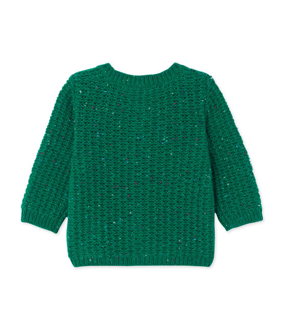 Baby girl's wool blend cardigan GAZON green