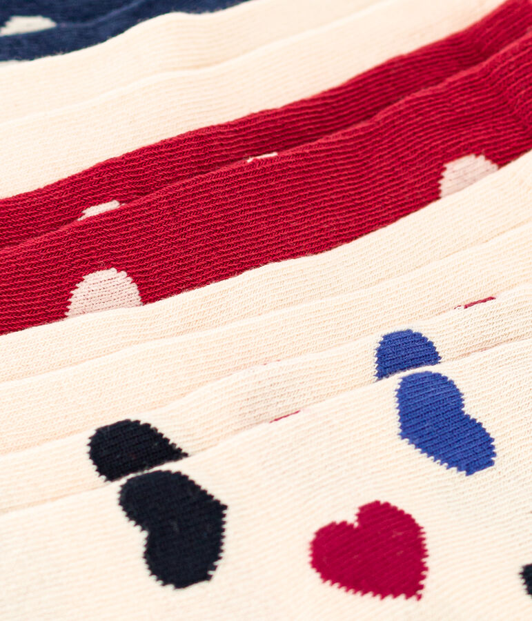 Children's Unisex Heart Patterned Socks - 5-Pack multicolor