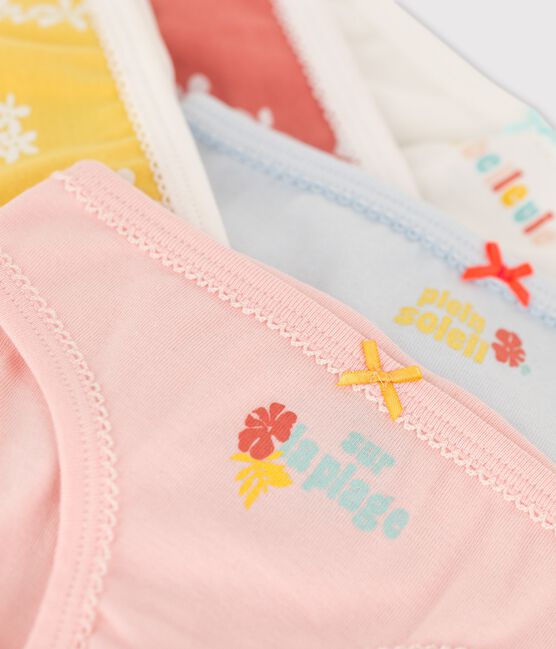 Girls' Hawaiian Print Cotton Briefs - 5-Pack variante 1