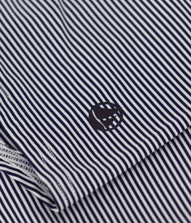 Boys' Stripy Swimming Trunks blue/white
