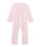 Girls' Fleece Jumpsuit VIENNE pink/MISTIGRI grey