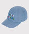 Babies' Petit Bateau cap in light-coloured denim DENIM CLAIR blue