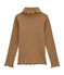 Long sleeved polo neck T-shirt BRINDILLE brown
