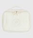 Newborn babies' suitcase in embroidered cotton gauze