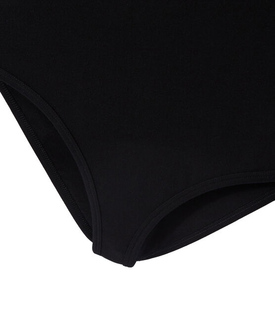 Women's striped te-shirt NOIR black