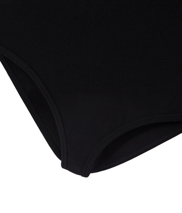 Women's striped te-shirt black