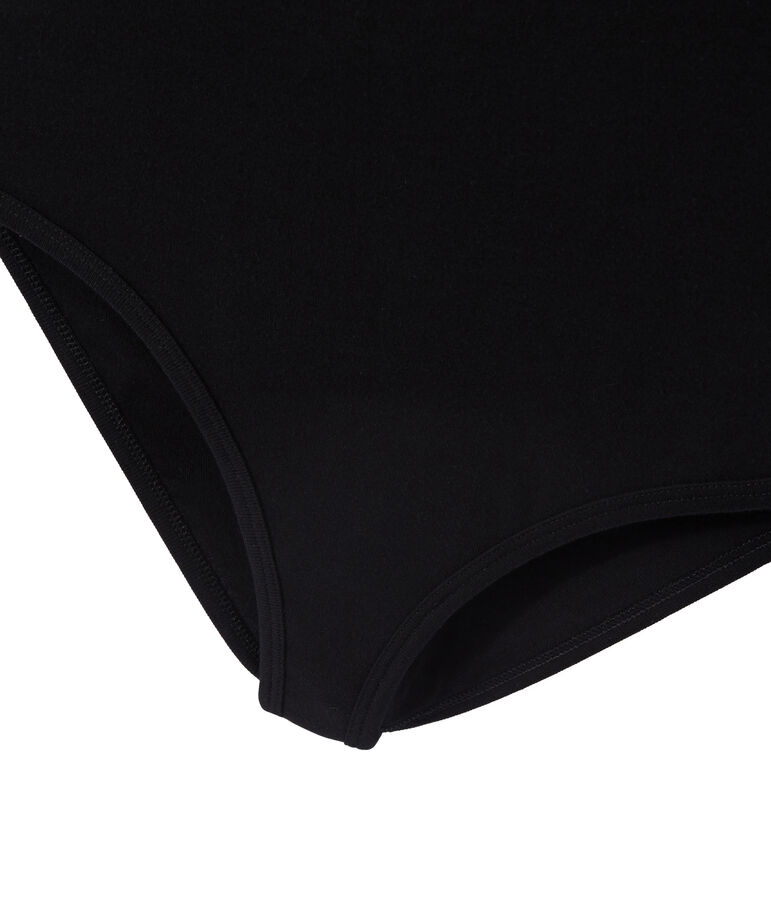 Women's striped te-shirt black