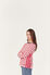 Women's stripy breton top TERKUIT red/MARSHMALLOW white