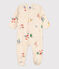 Babies' Paris Themed Fleece Sleepsuit AVALANCHE white/MULTICO