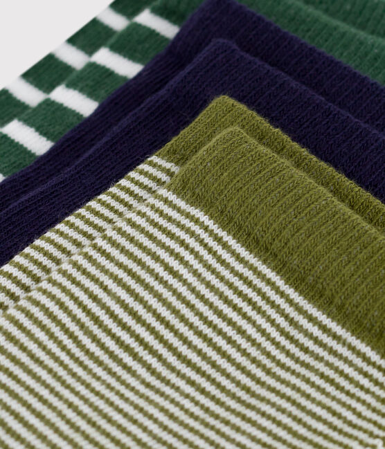 Children's stripy cotton socks - 3-pack variante 1