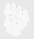 Babies' Rabbit Themed Long-Sleeved Cotton Bodysuits - 5-Pack