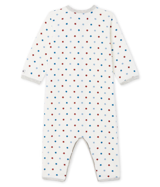 Baby Boys' Footless Tube Knit Sleepsuit MARSHMALLOW white/MULTICO white