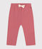 Babies' fleece trousers ROSEWOOD pink